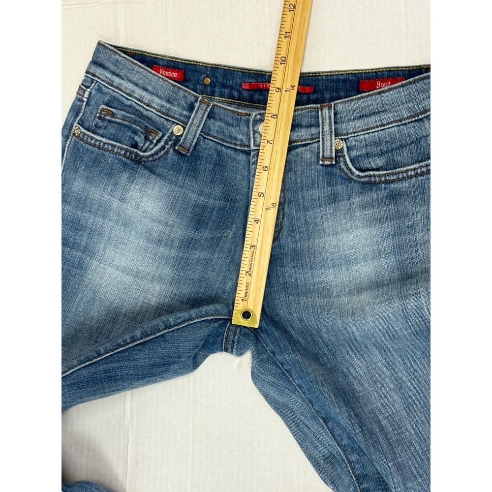 Vigoss Venice Bootcut Jeans Women's Low Rise Denim Blue Wash Comfort Stretch - Picture 6 of 10